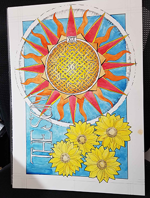 The Sun framed